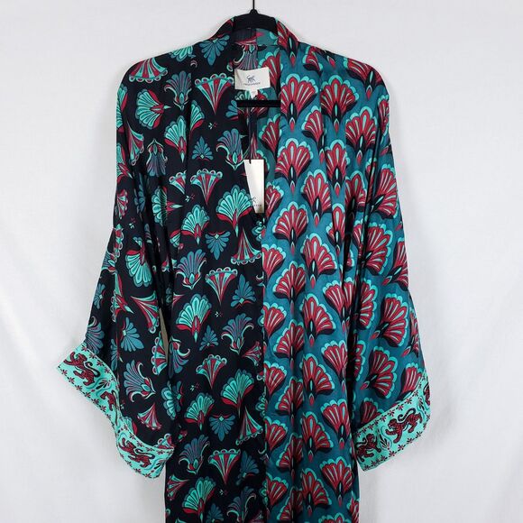 Printfresh Dulce Dress Womens One-Size Plus Kaftan Cocktail Party Maxi Belted - Picture 2 of 12